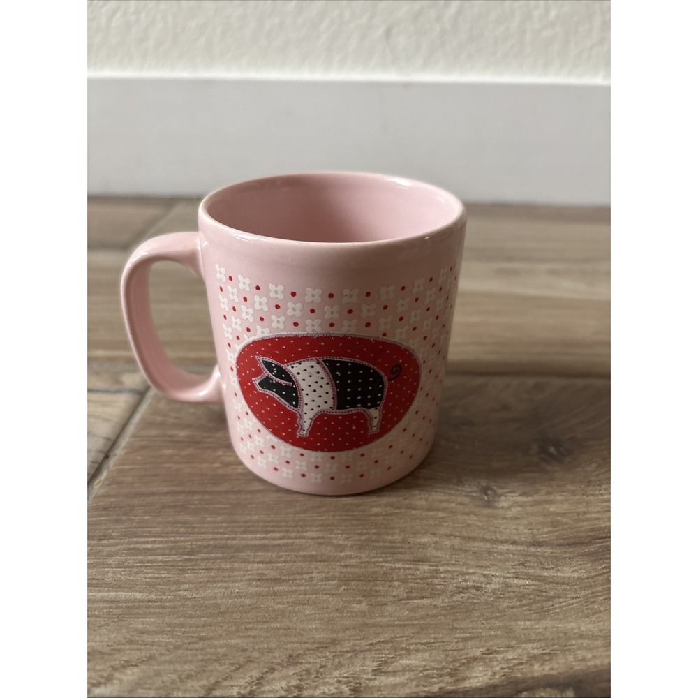 Vintage Rose of England Pink Pig Coffee Mug Made in England